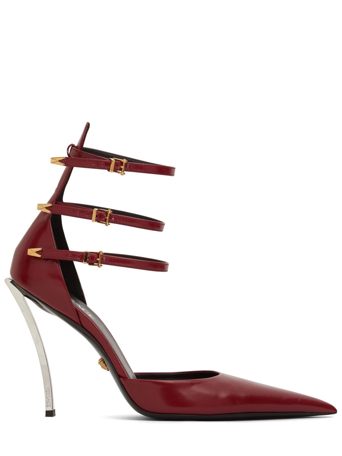 VERSACE 110mm Pointed Leather Pumps