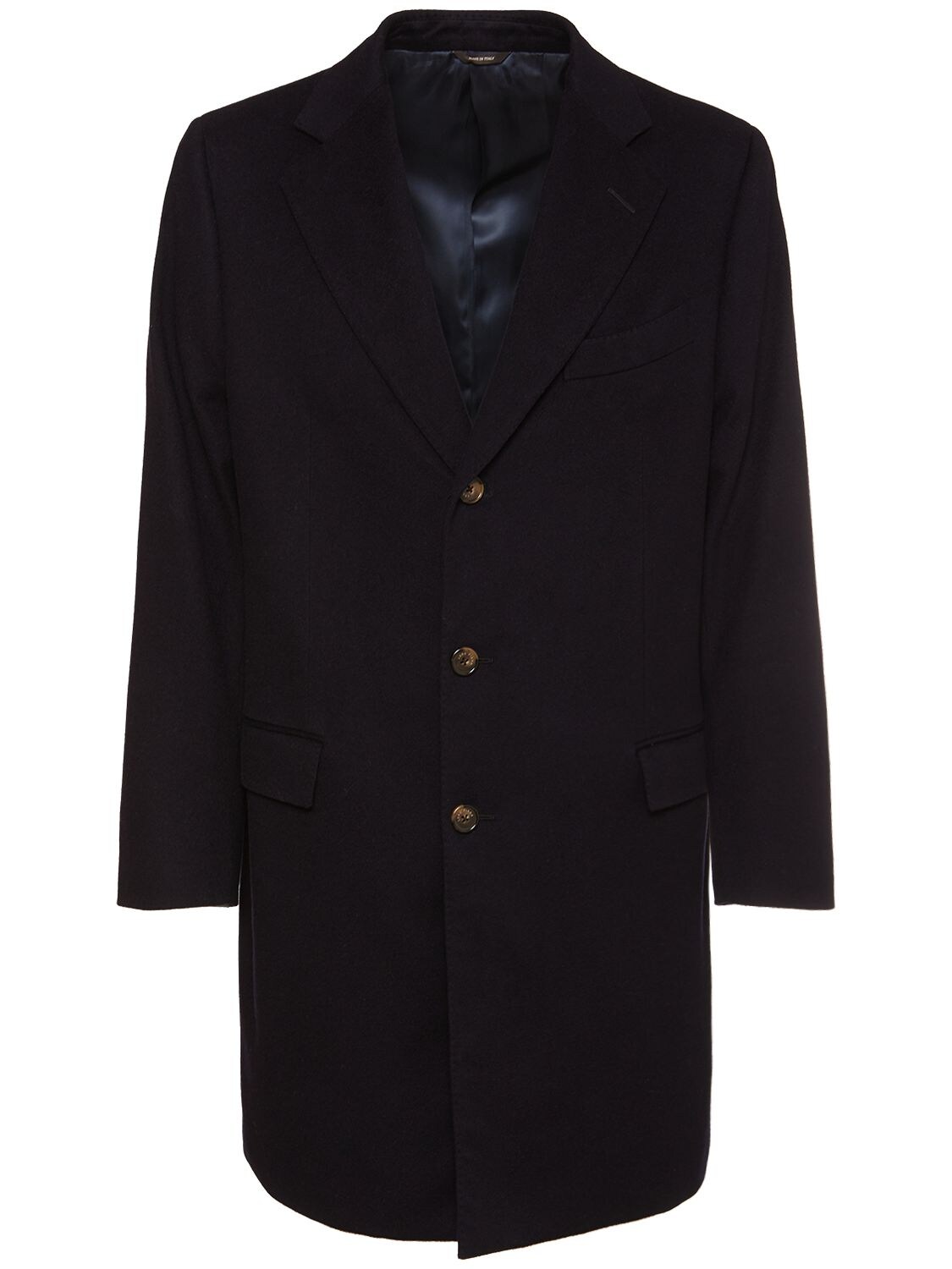 Loro Piana Torino Cashmere Storm System Coat In Navy