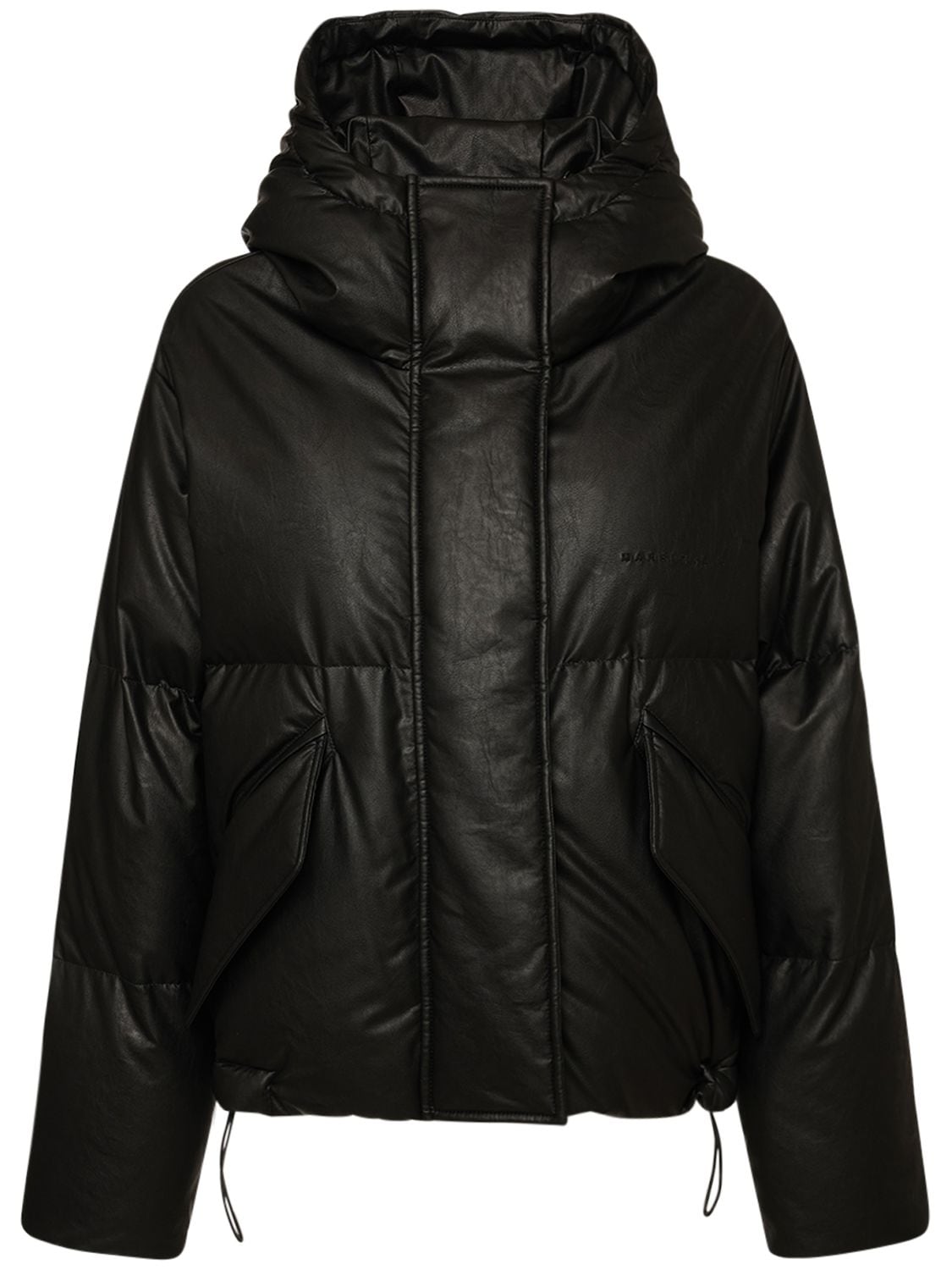 MM6 MAISON MARGIELA Oversized Faux Leather Down Jacket