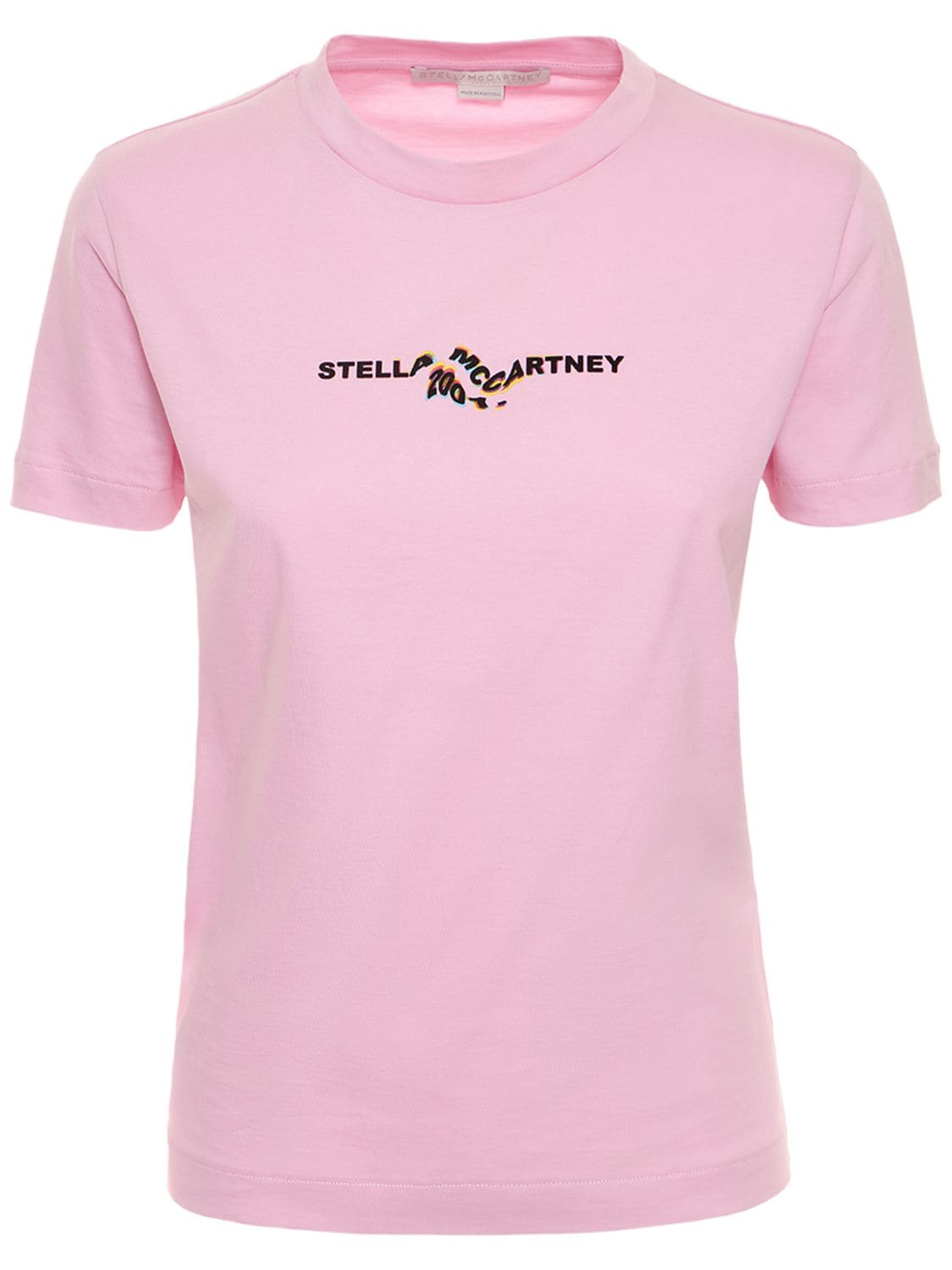 STELLA MCCARTNEY LOGO棉质平纹针织T恤