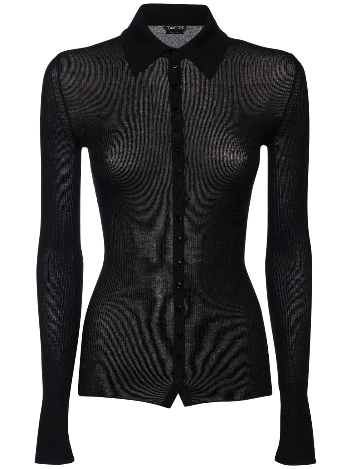 TOM FORD Black Sheer Polo