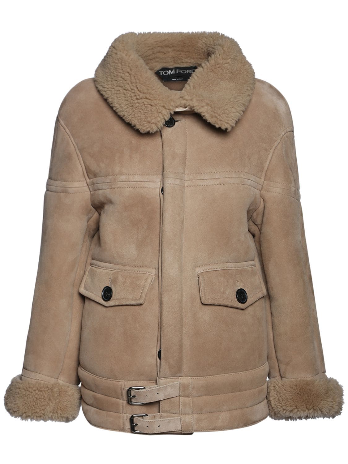 TOM FORD VINTAGE SUEDE & SHEARLING JACKET