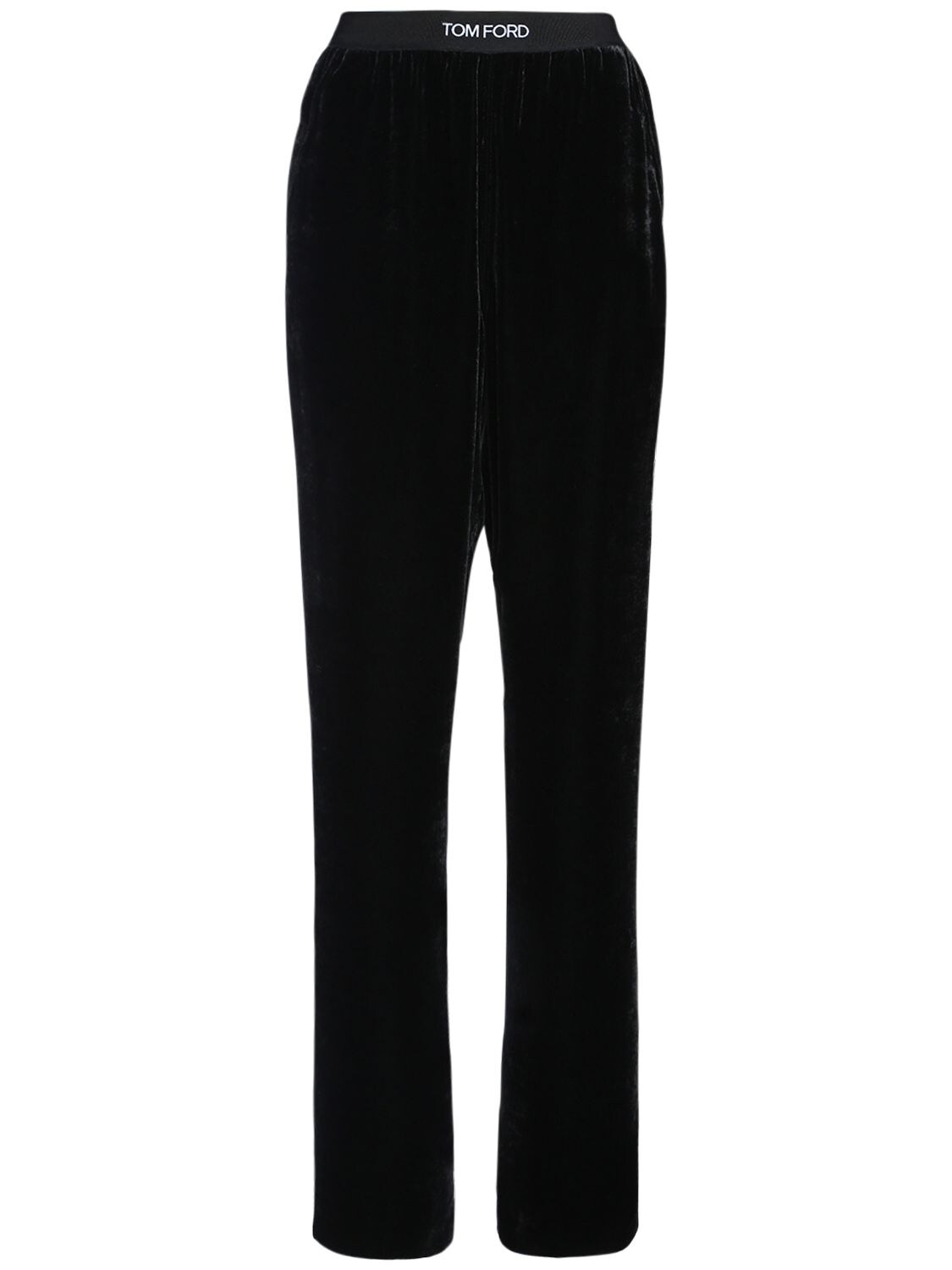 Tom Ford Wide Velvet Pajama Pants In Чёрный | ModeSens