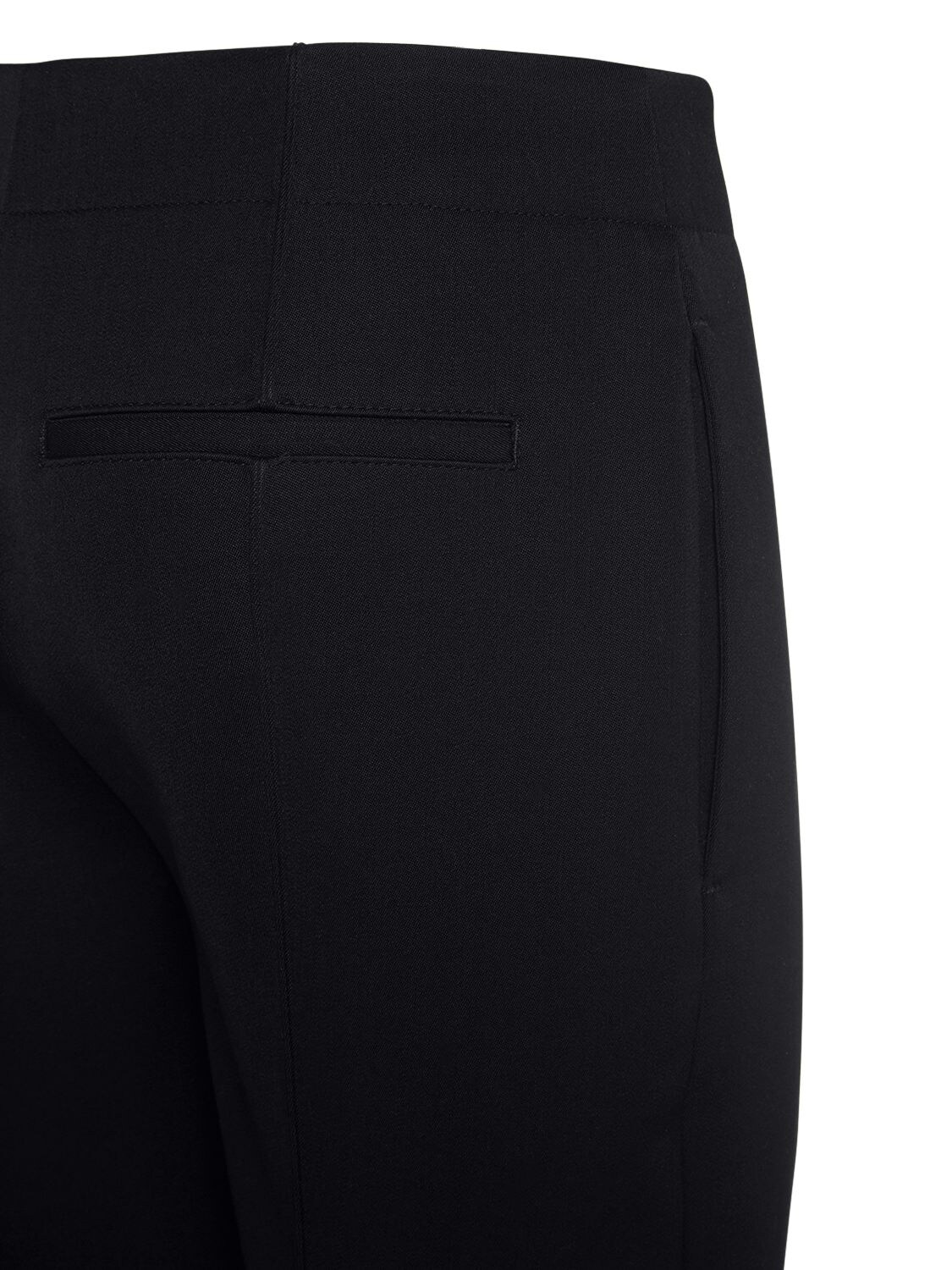 Shop Bottega Veneta Wool Pants In Black