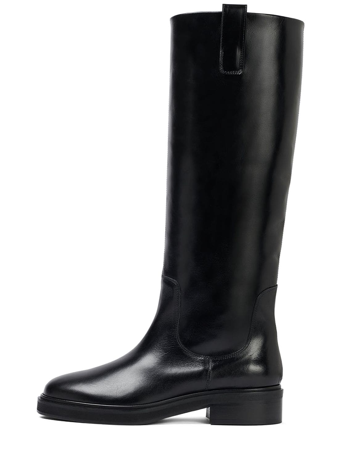 Aeyde 45mm Henry Leather Tall Boots In Black