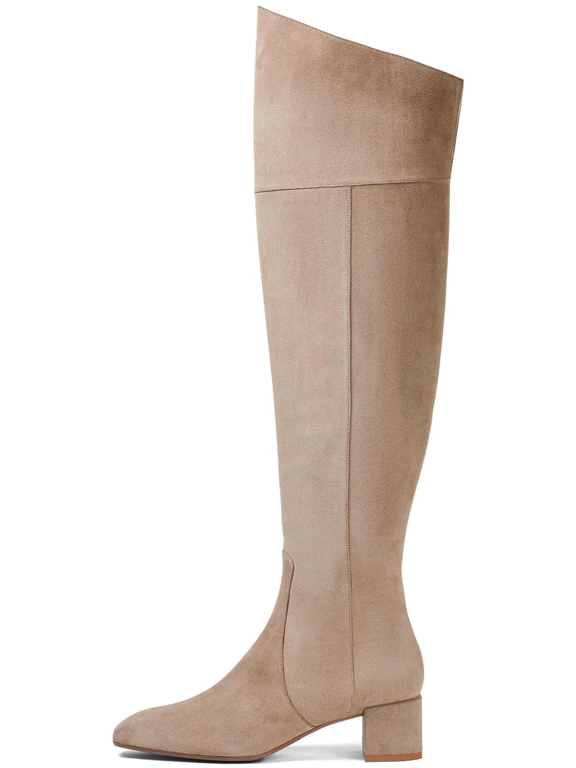 AEYDE 45MM LETIZIA SUEDE OVER-THE-KNEE BOOTS