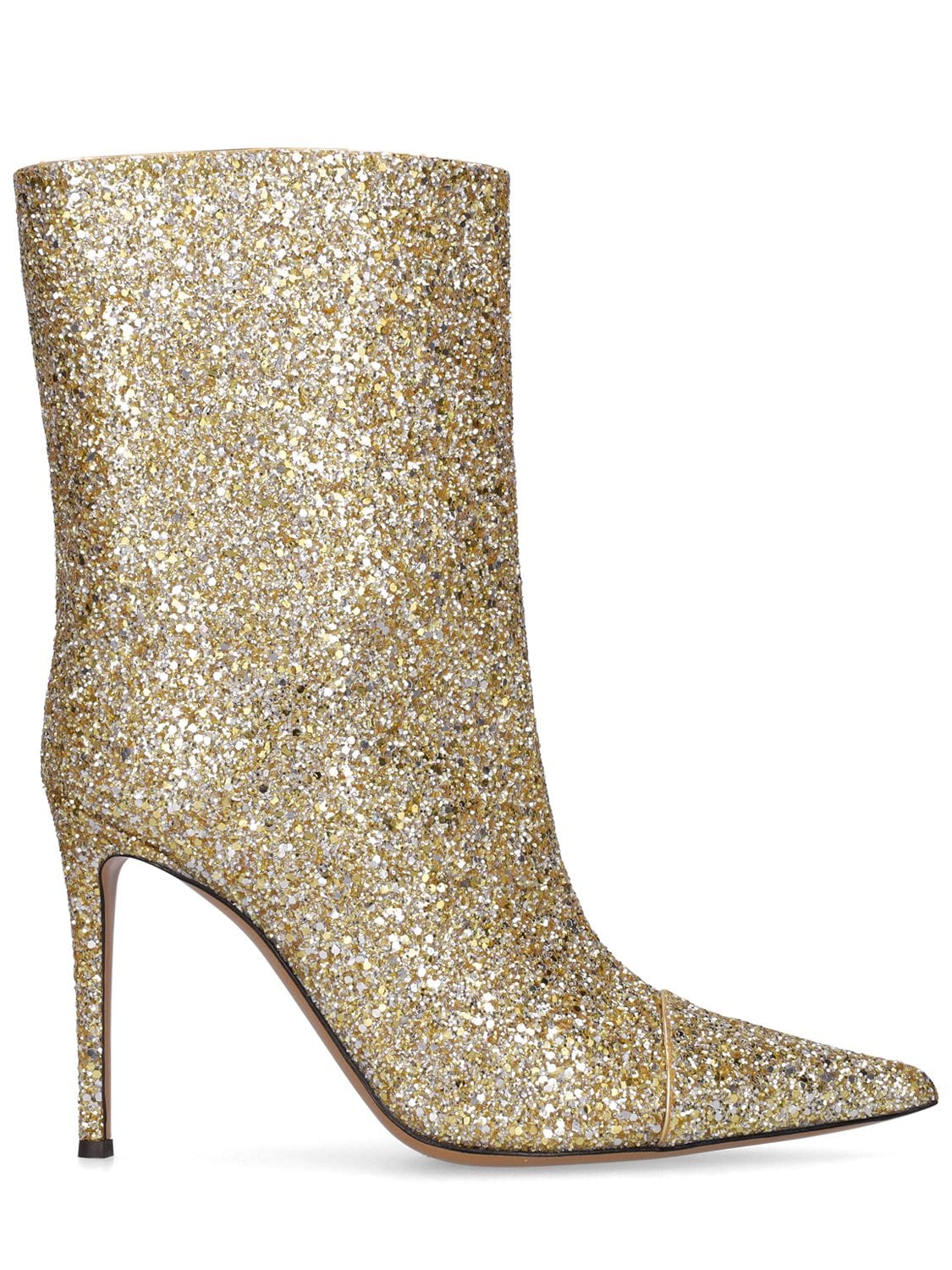 105mm Glittered Ankle Boots