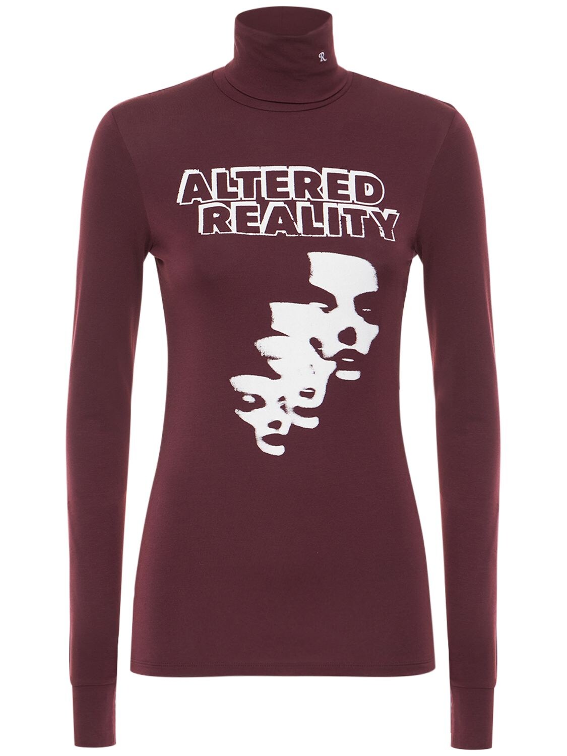 RAF SIMONS ALTERED REALITY PRINT JERSEY TURTLENECK
