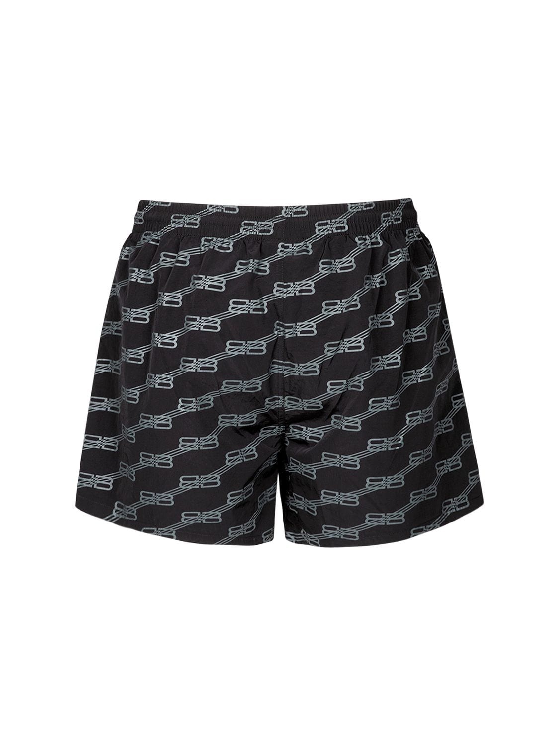 Shop Balenciaga Swim Shorts In Black,grey
