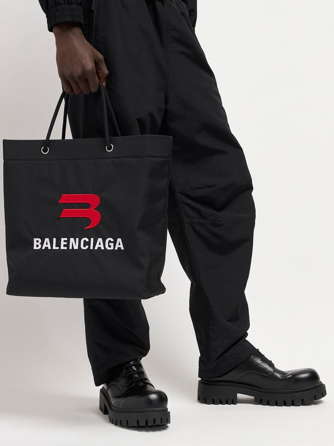 Balenciaga Explorer Embroidered Tote Bag