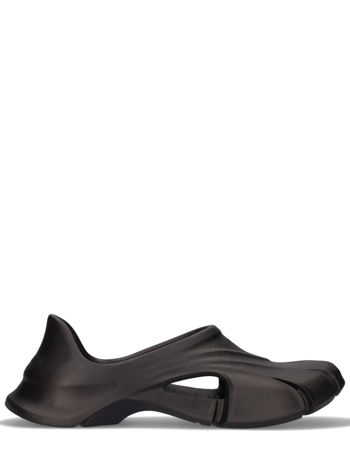 Balenciaga Eva Rubber Sandals In Black