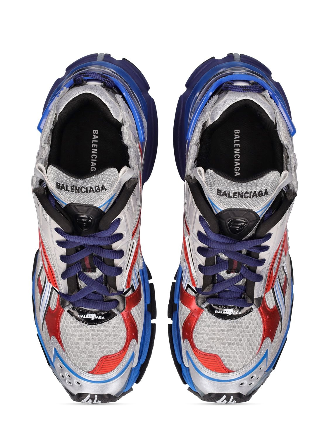Shop Balenciaga Runner Sneakers In Разноцветный
