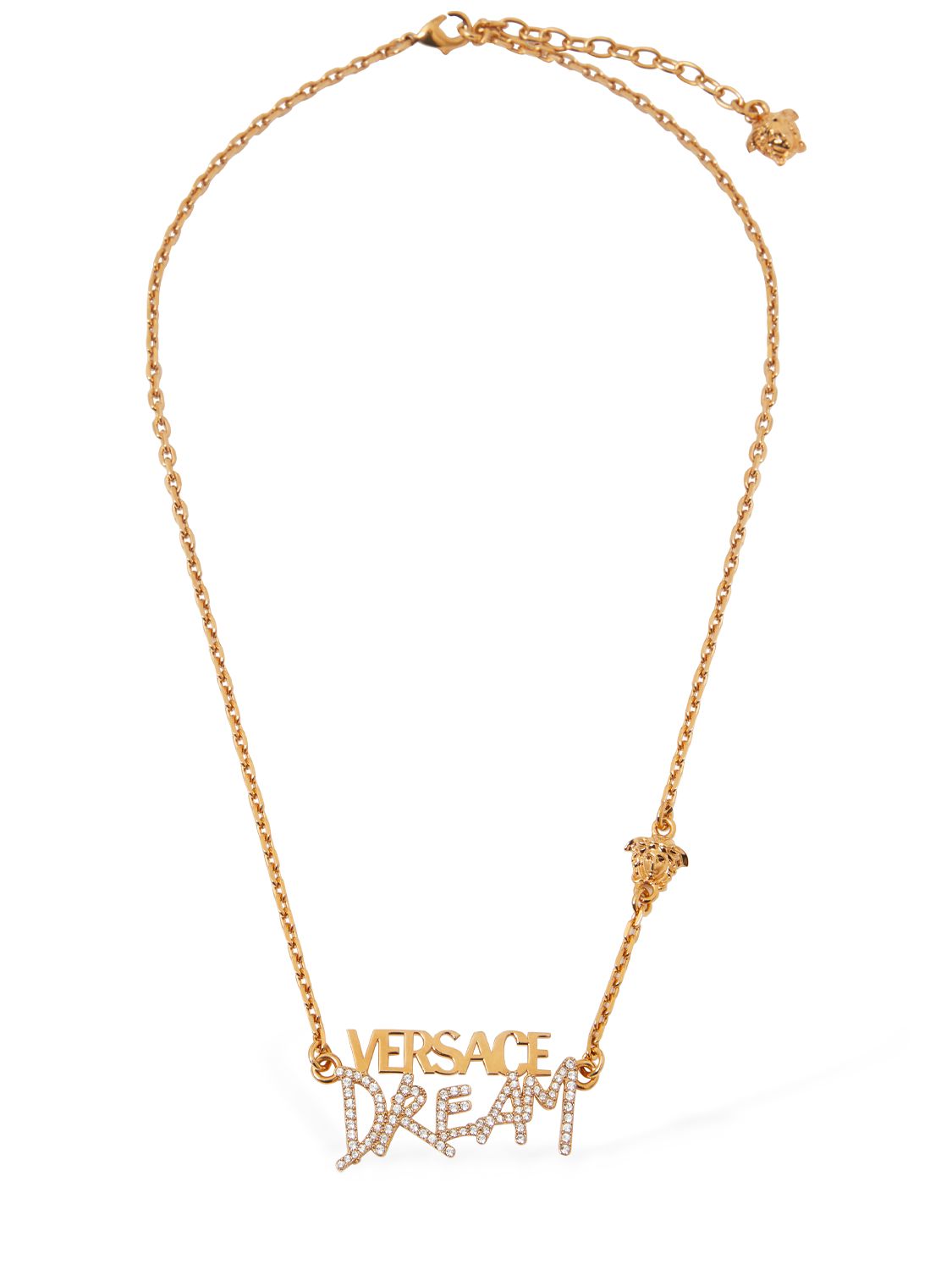 Versace Dream Logo Necklace In Gold ModeSens