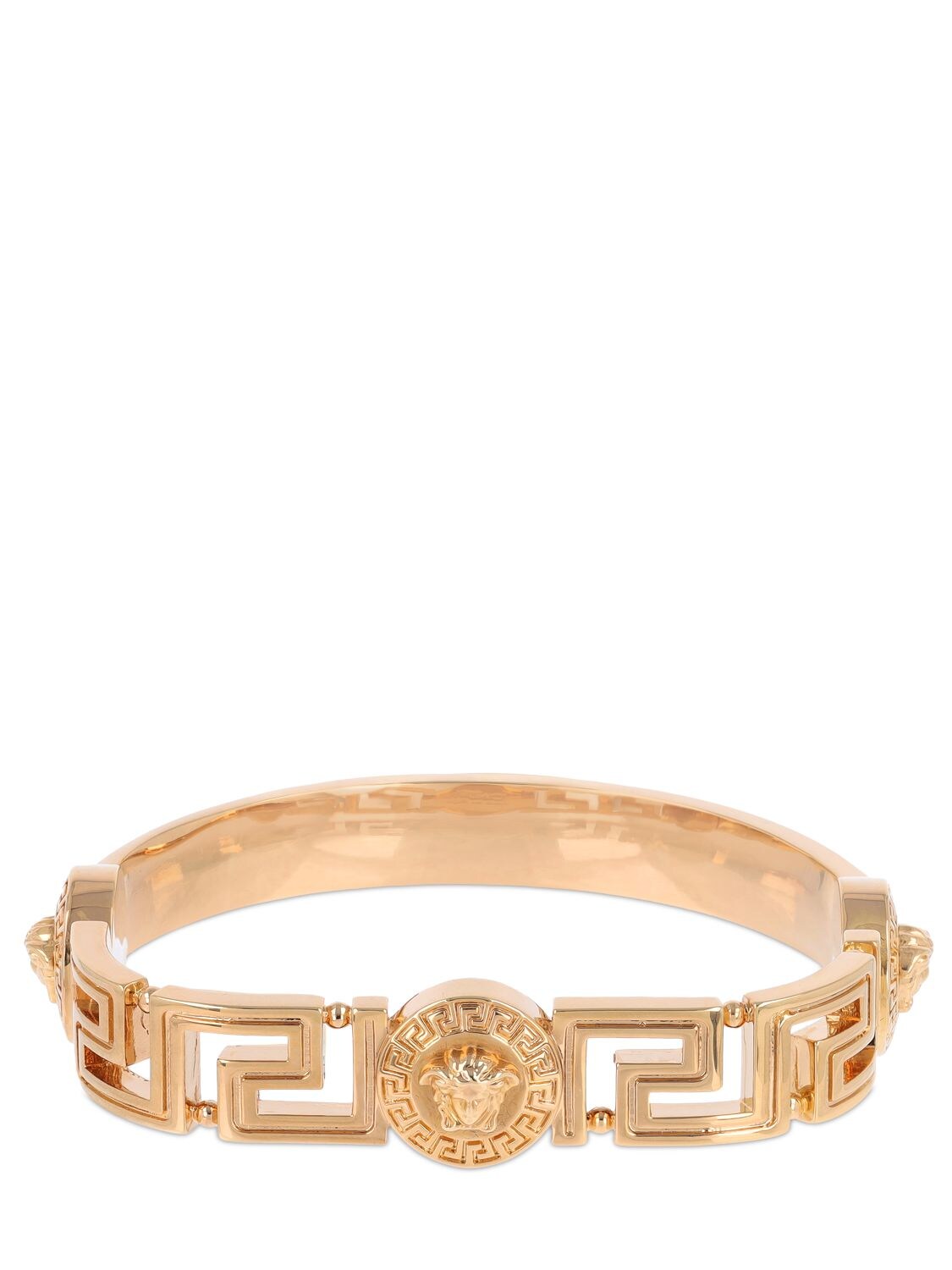 Versace Greek Motif & Medusa Bracelet In Gold | ModeSens