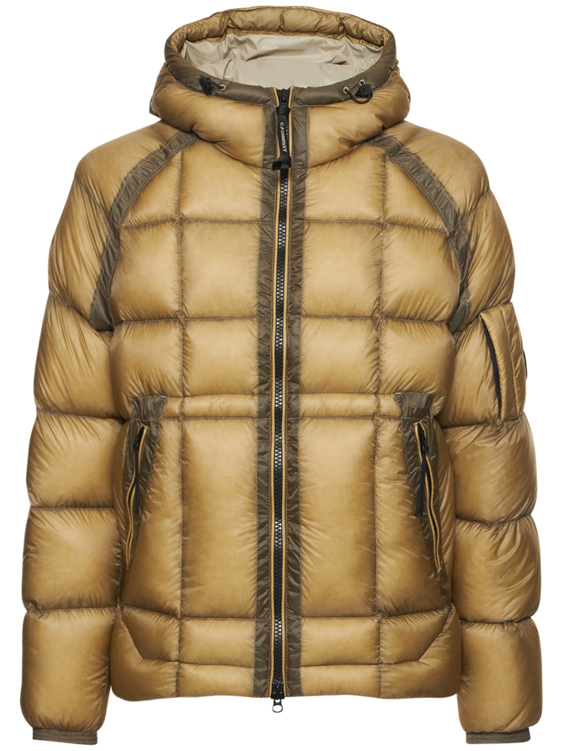 ジャケット・アウター C.P. COMPANY faded puffer jacket brown Adidas CP SPZL Puffer Jacket