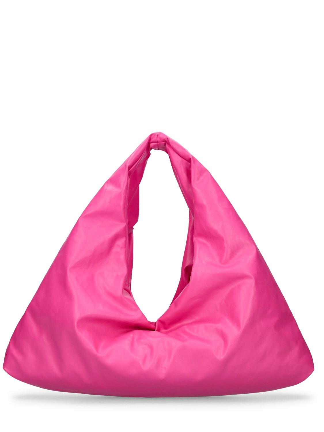 Kassl Editions Anchor Hand Small Oil Cotton Blend Bag In Bright Pink