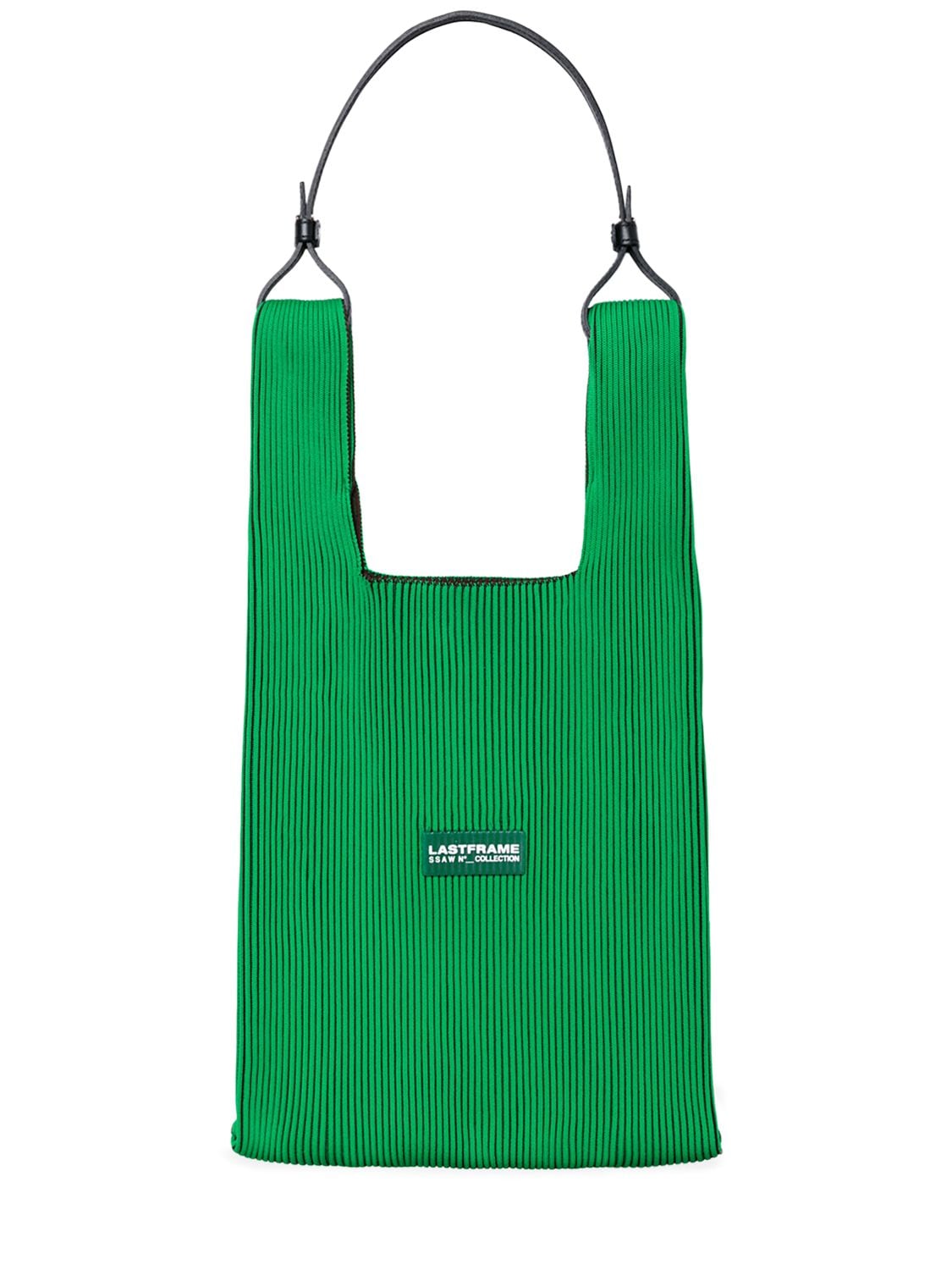 Lastframe Medium Two-tone Market Shoulder Bag In Green | ModeSens
