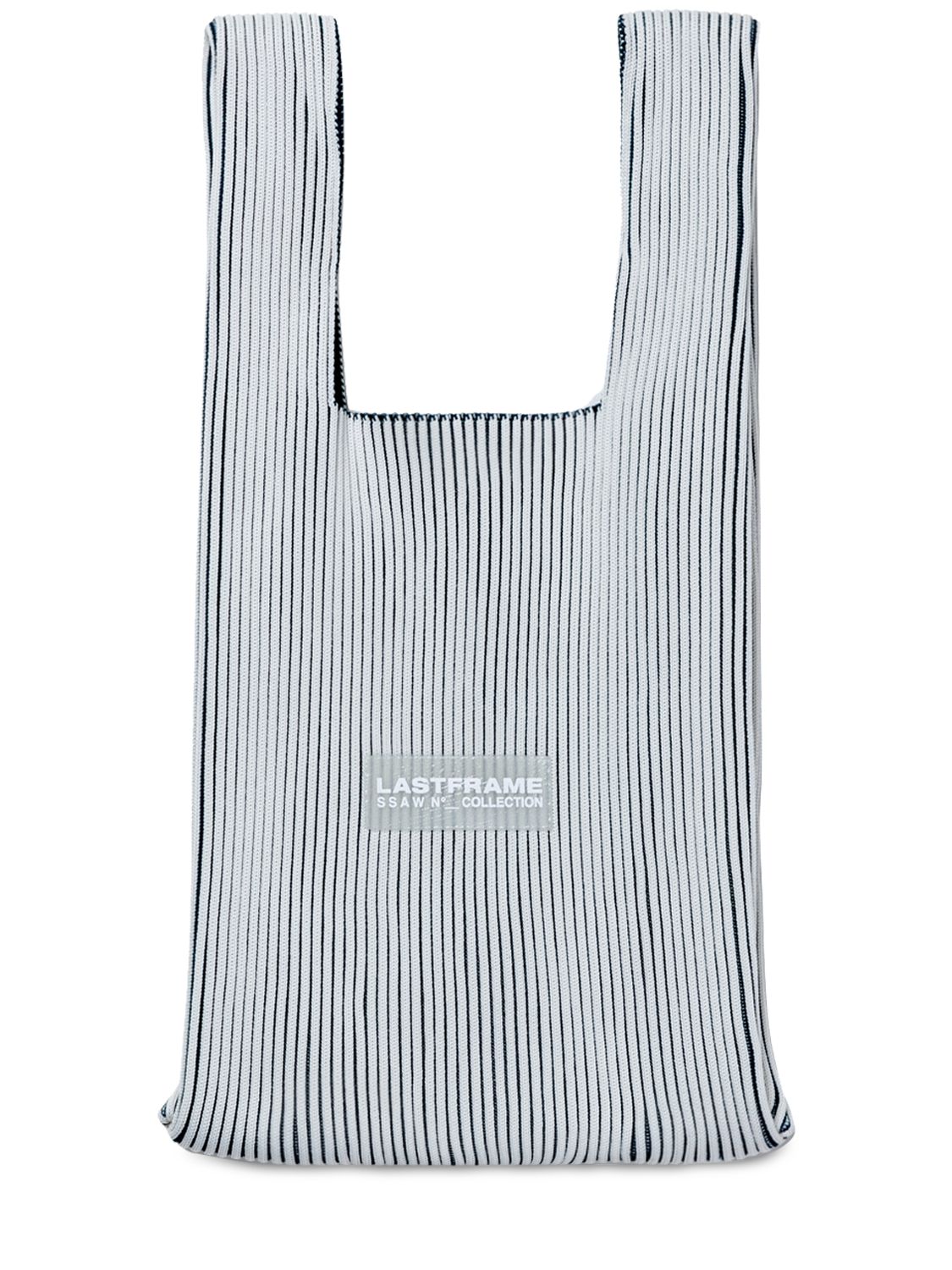 LASTFRAME SMALL TWO TONE MARKET BAG W/ LEATHER