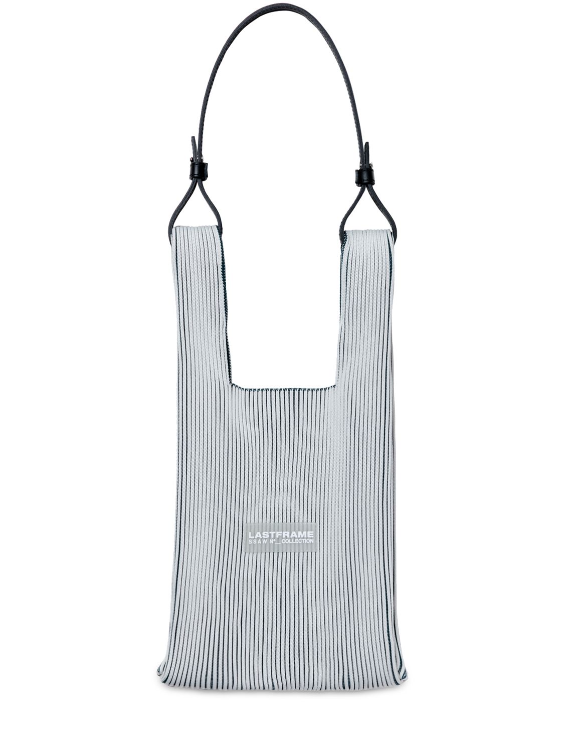 LASTFRAME SMALL TWO TONE MARKET BAG W/ LEATHER