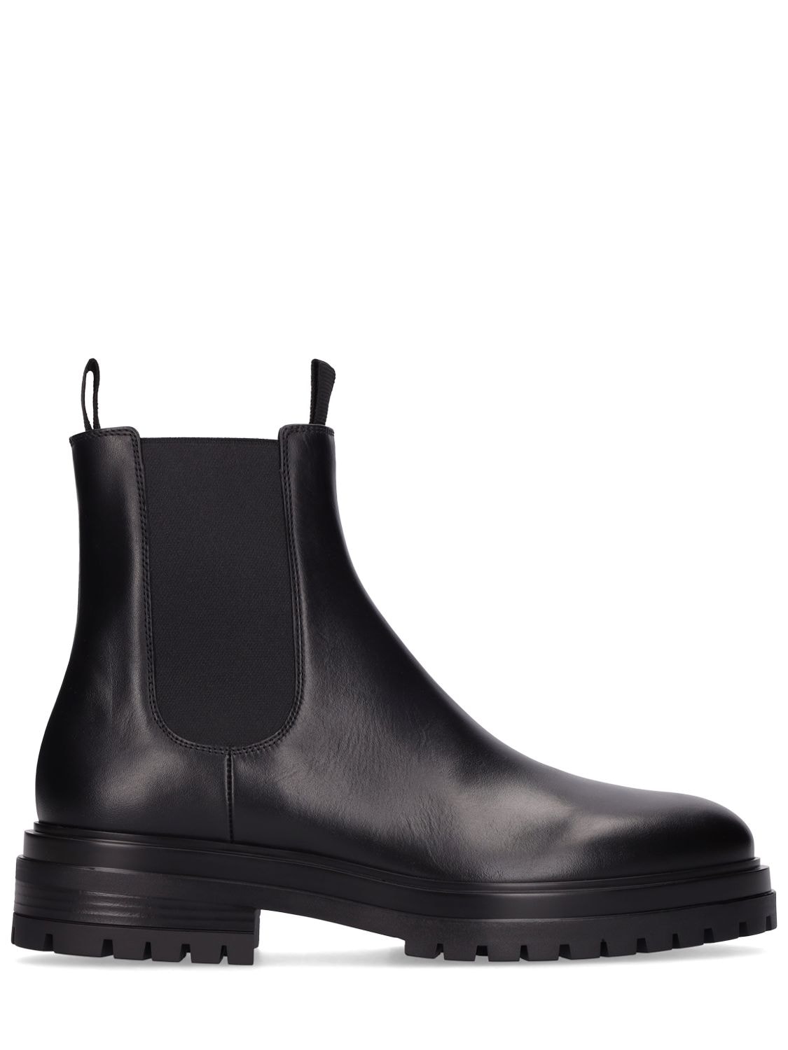 GIANVITO ROSSI CHESTER LEATHER CHELSEA BOOTS