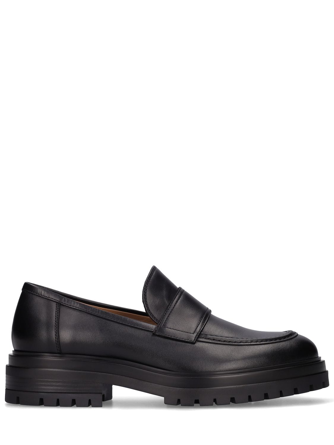 GIANVITO ROSSI PAUL LEATHER LOAFERS