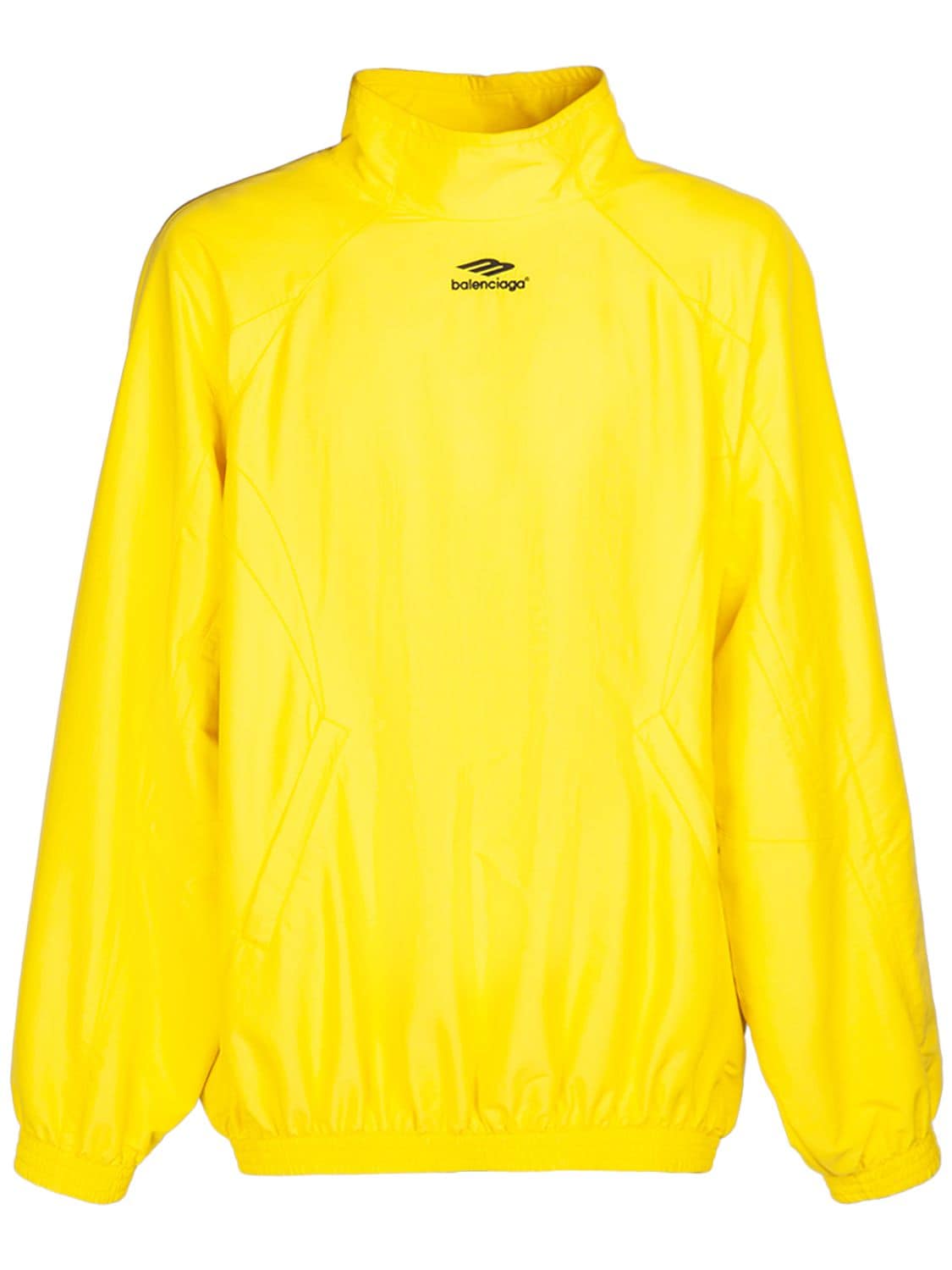 Shop Balenciaga Nylon Tracksuit Jacket In Citrus Yellow