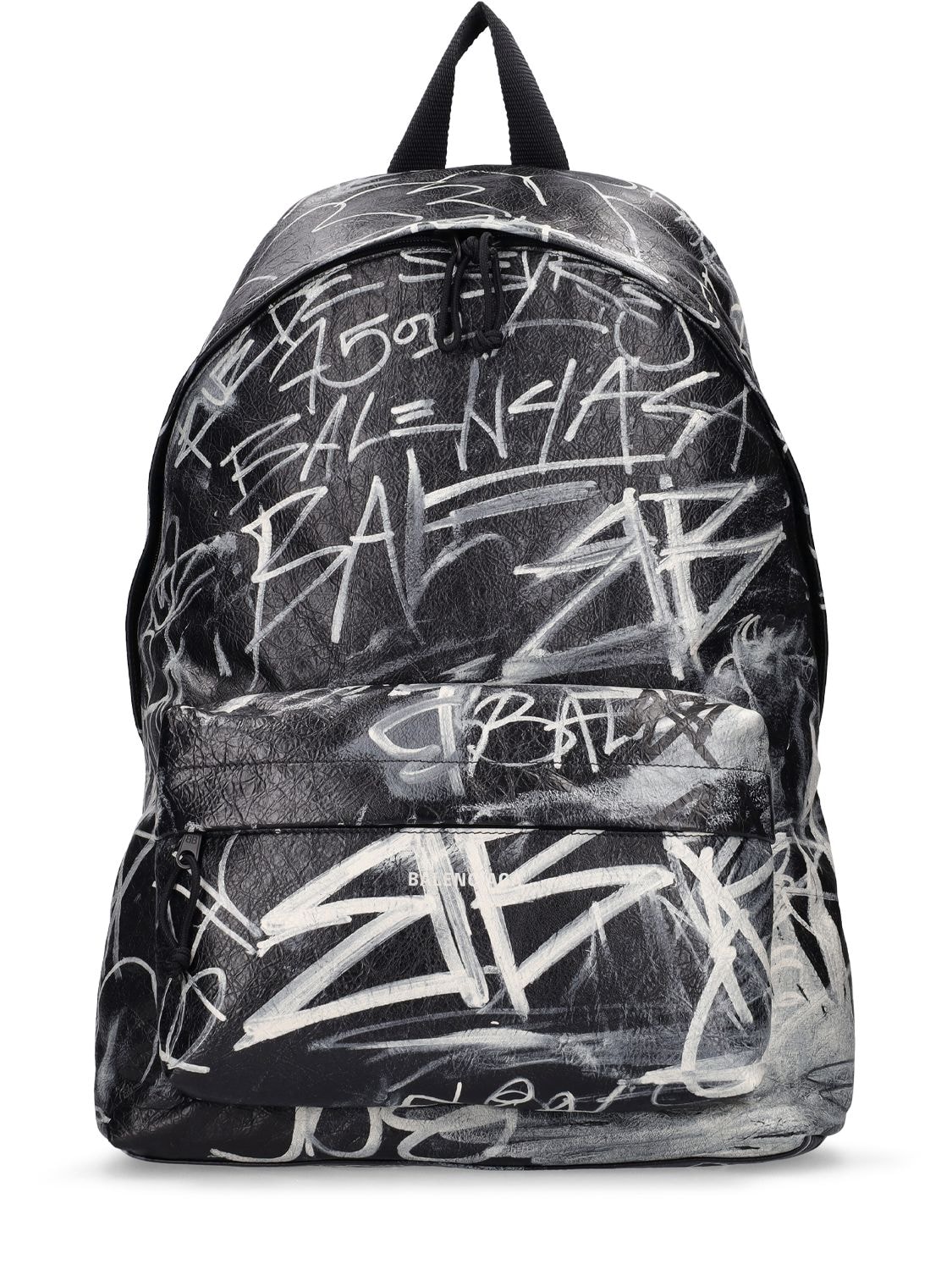 Printed Leather Backpack – MEN > BAGS > BACKPACKS