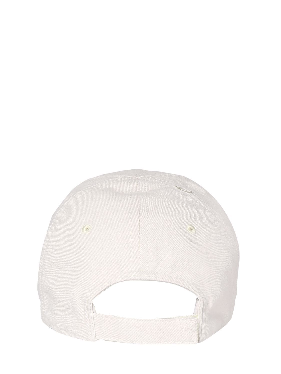 Balenciaga Gaffer Cotton Hat In Ecru   ModeSens