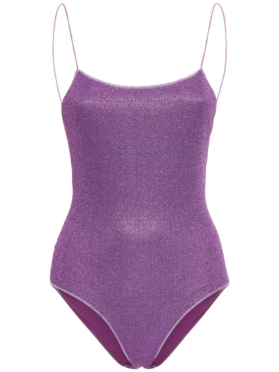 Oséree Swimwear Lumière Maillot One Piece Swimsuit In Purple | ModeSens