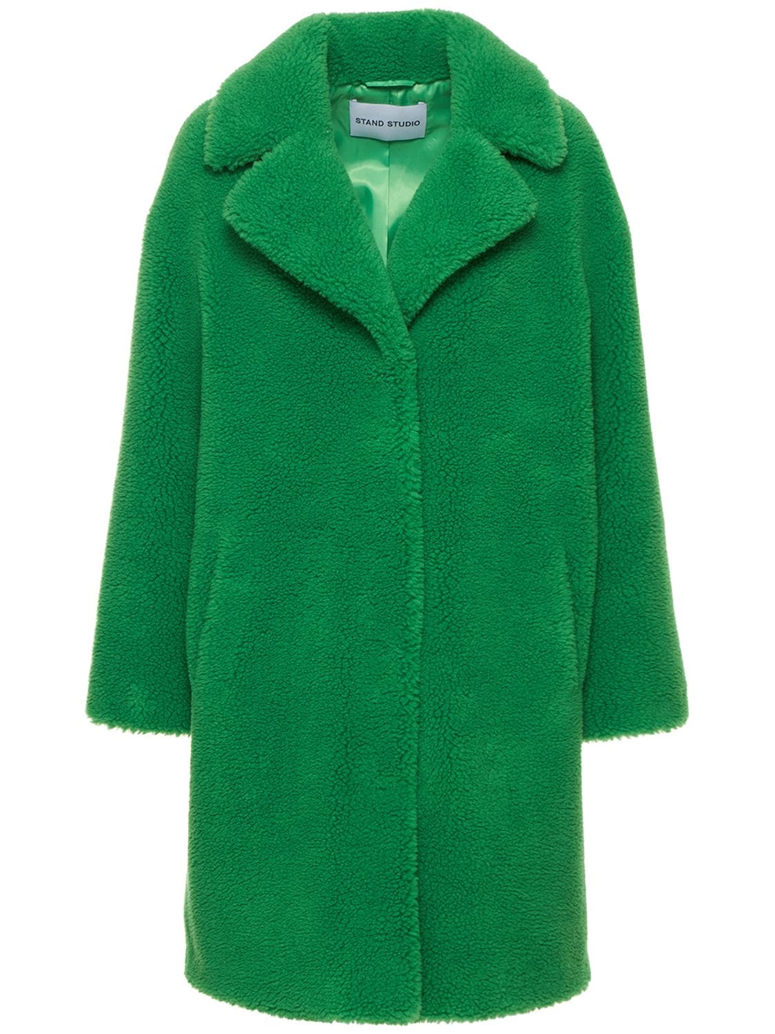 STAND STUDIO Camille Faux Fur Cocoon Coat