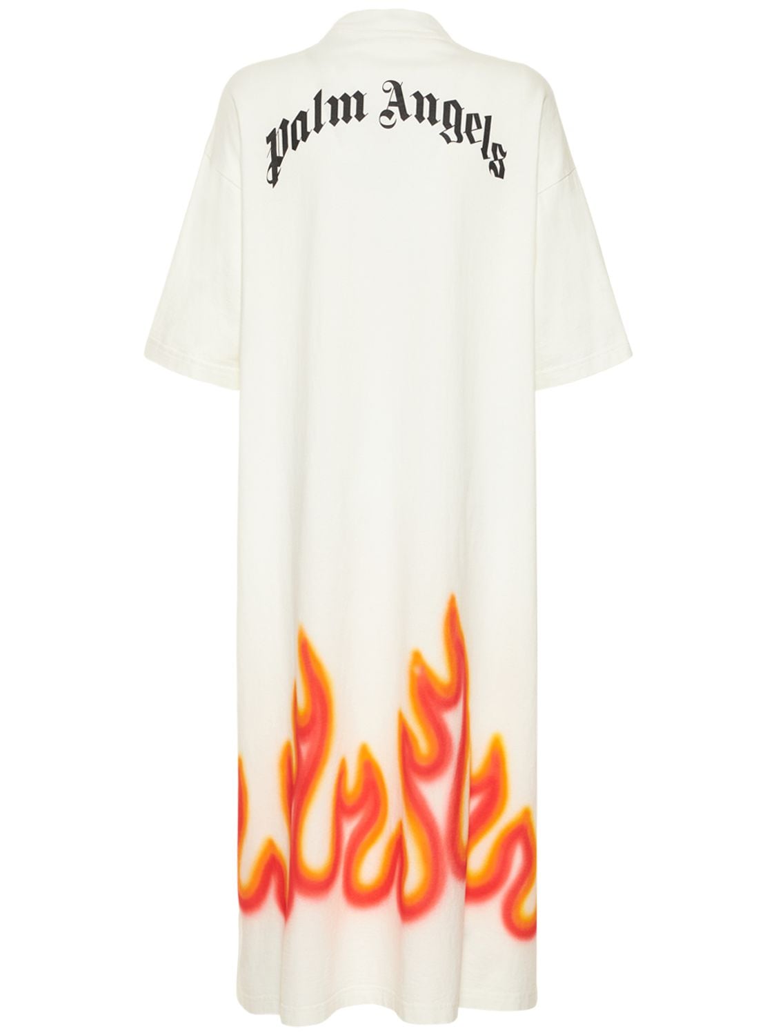 Burning Printed Cotton Midi Dress