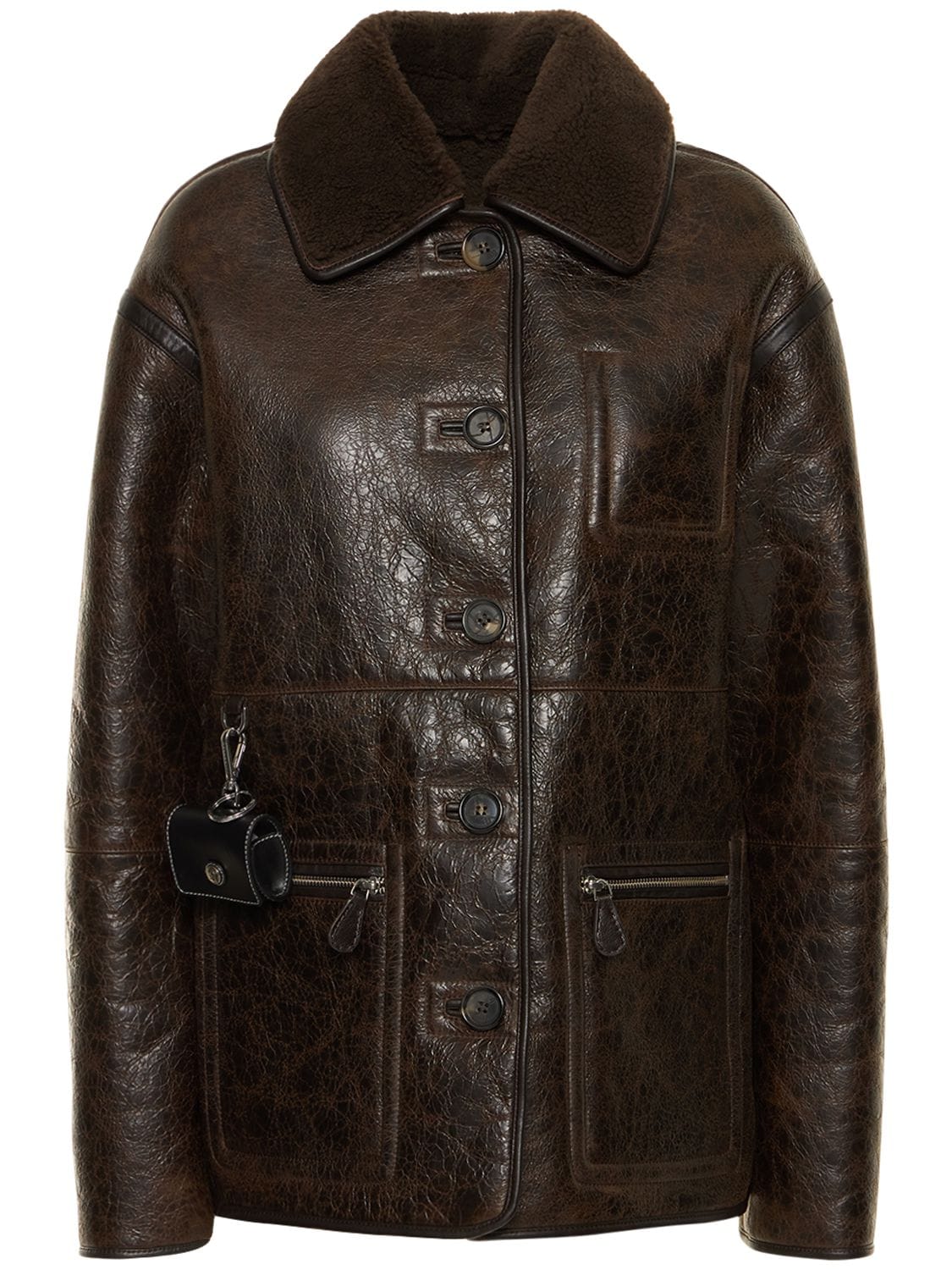 SAKS POTTS ADA SHEARLING SHORT COAT