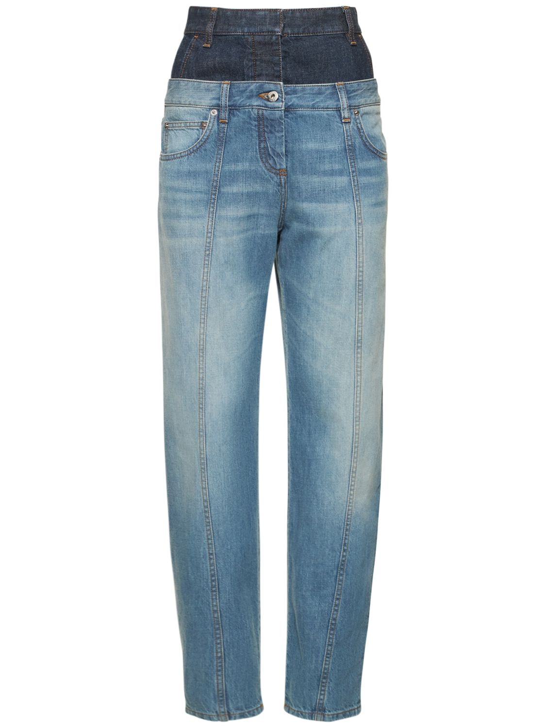 LOEWE DENIM HIGH-RISE TWO TONE JEANS