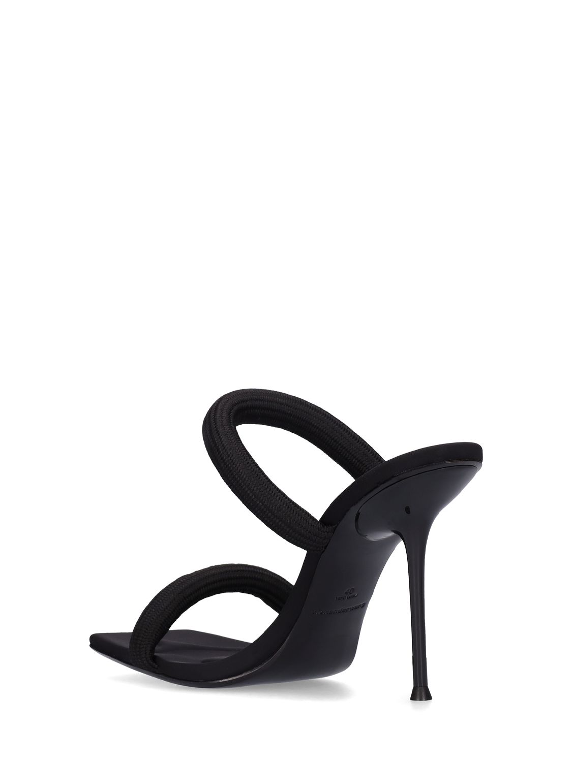 Alexander Wang 105mm Julie Tubular bing Sandals in Black Stylemi