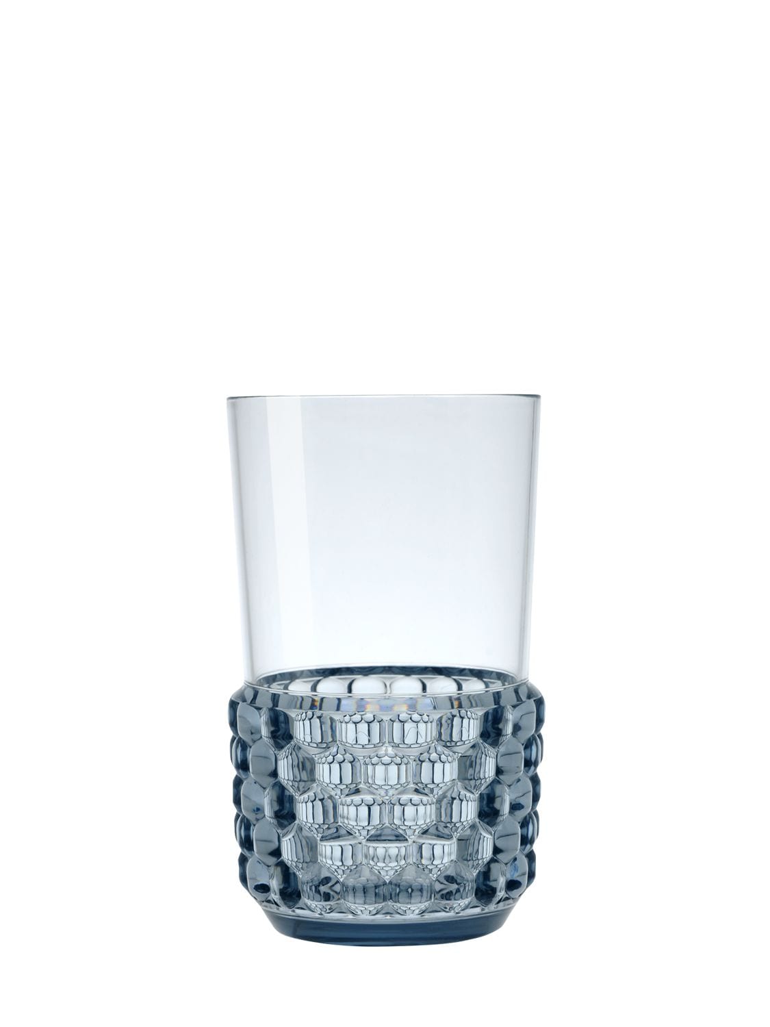 Shop Kartell Set Of 4 Long Drink Glasses In Blue