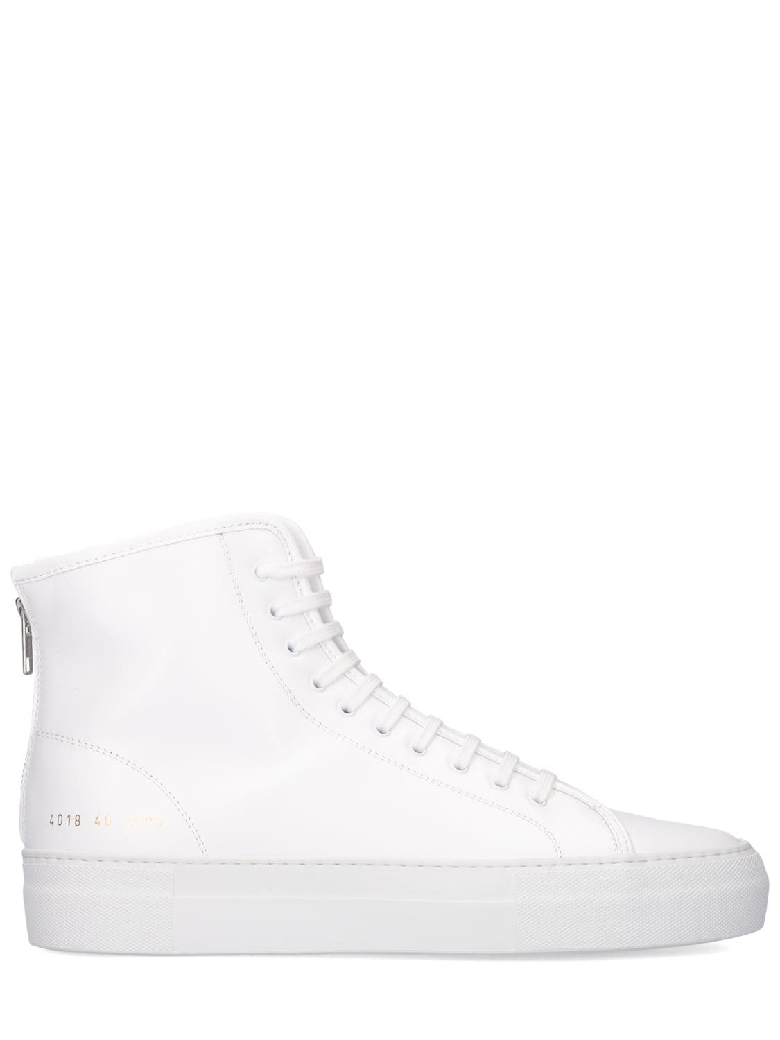 COMMON PROJECTS TOURNAMENT SUPER HIGH LEATHER SNEAKERS