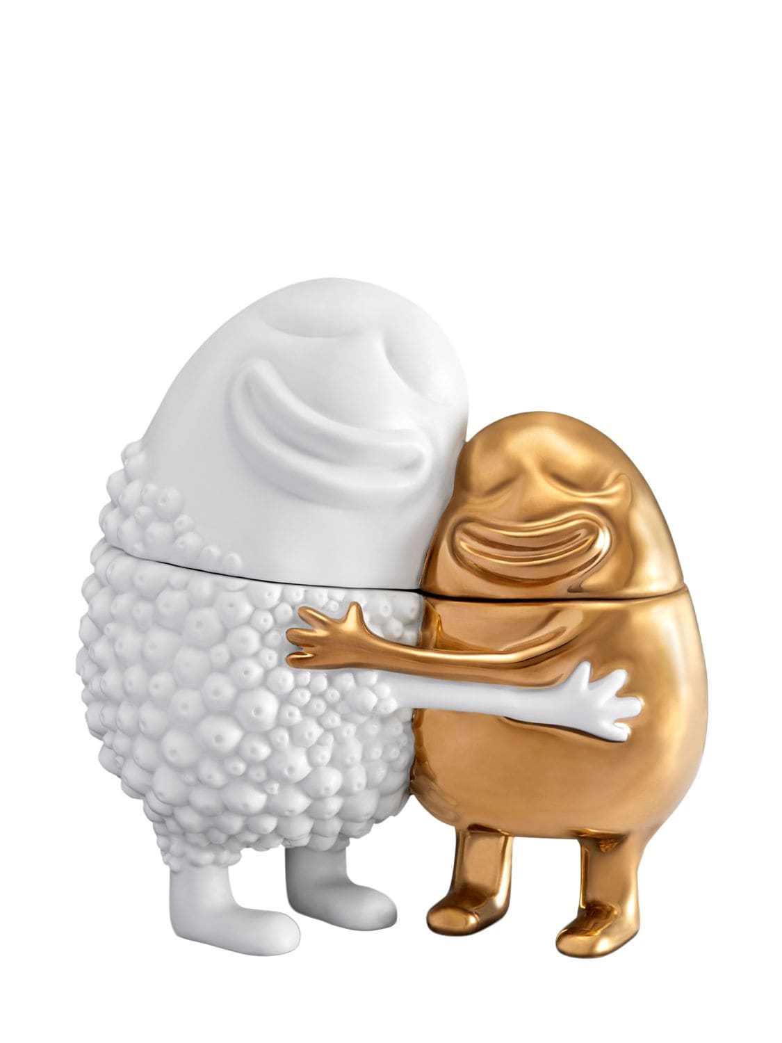 L'objet Haas Huggers Container In White,gold