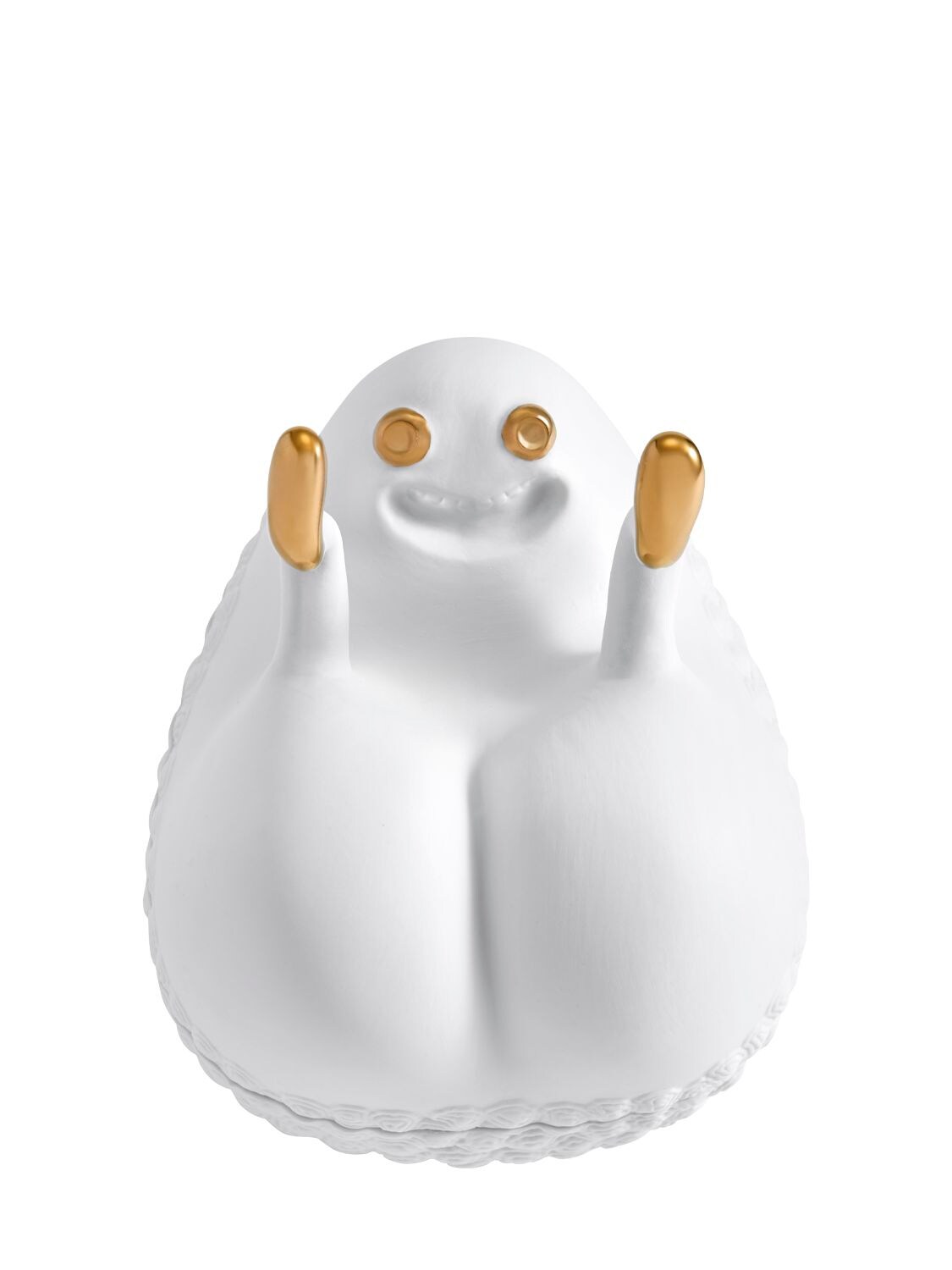 L'objet Haas White & Gold Butts Up Box In White,gold