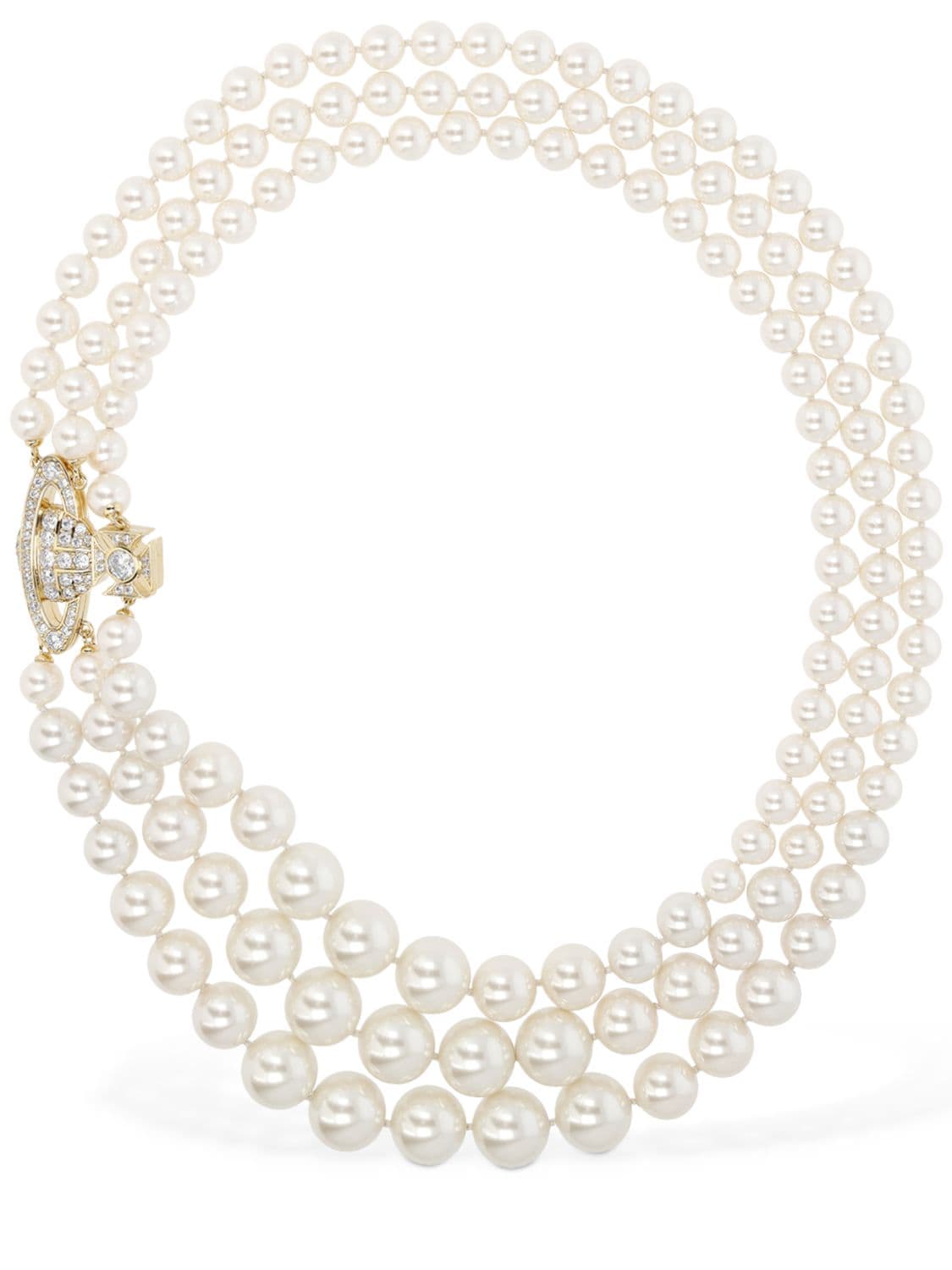 Vivienne Westwood Graziella Imitation Pearl Necklace In White
