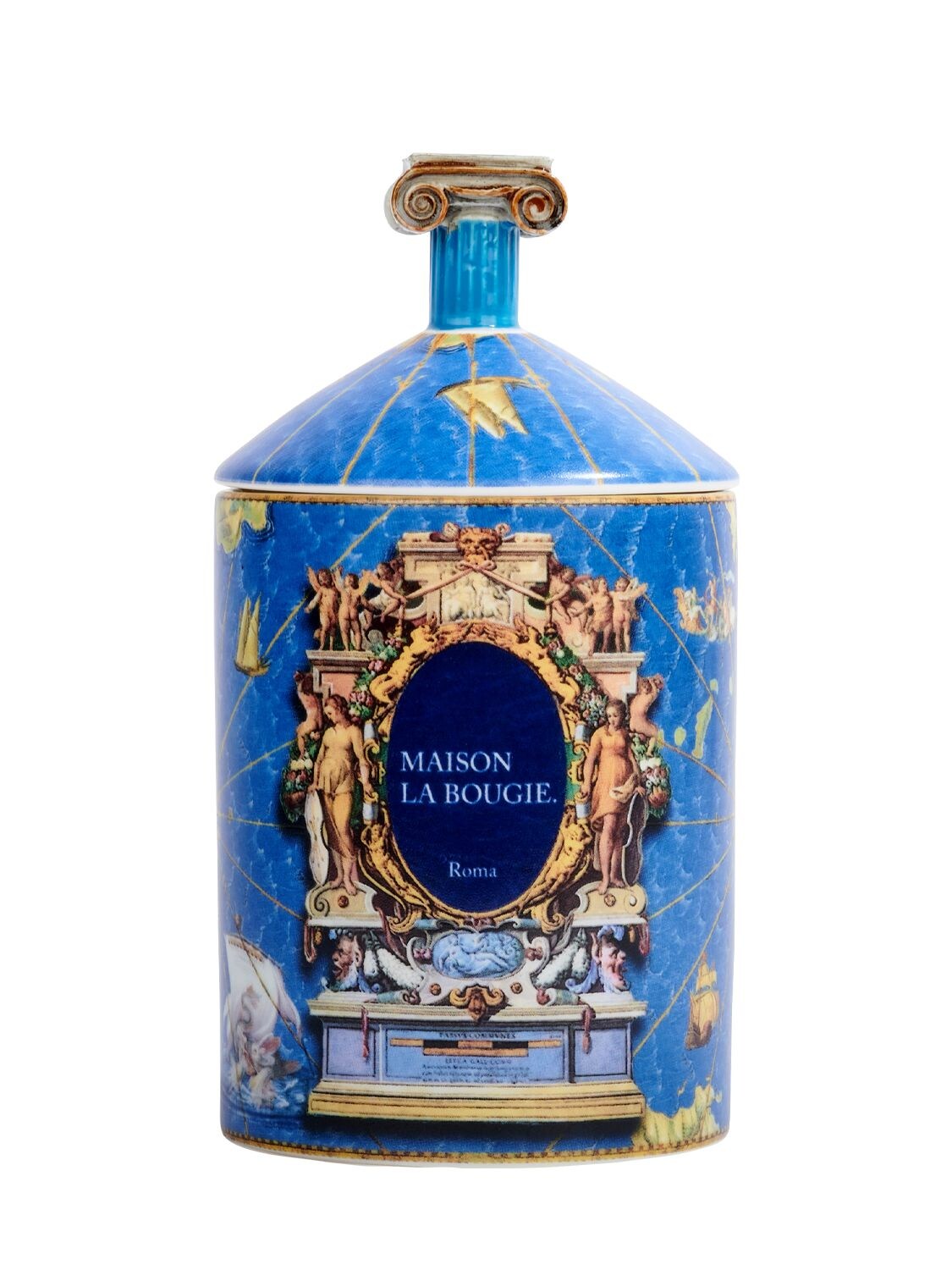 Shop Maison La Bougie 350gr Roma Scented Candle In Blue