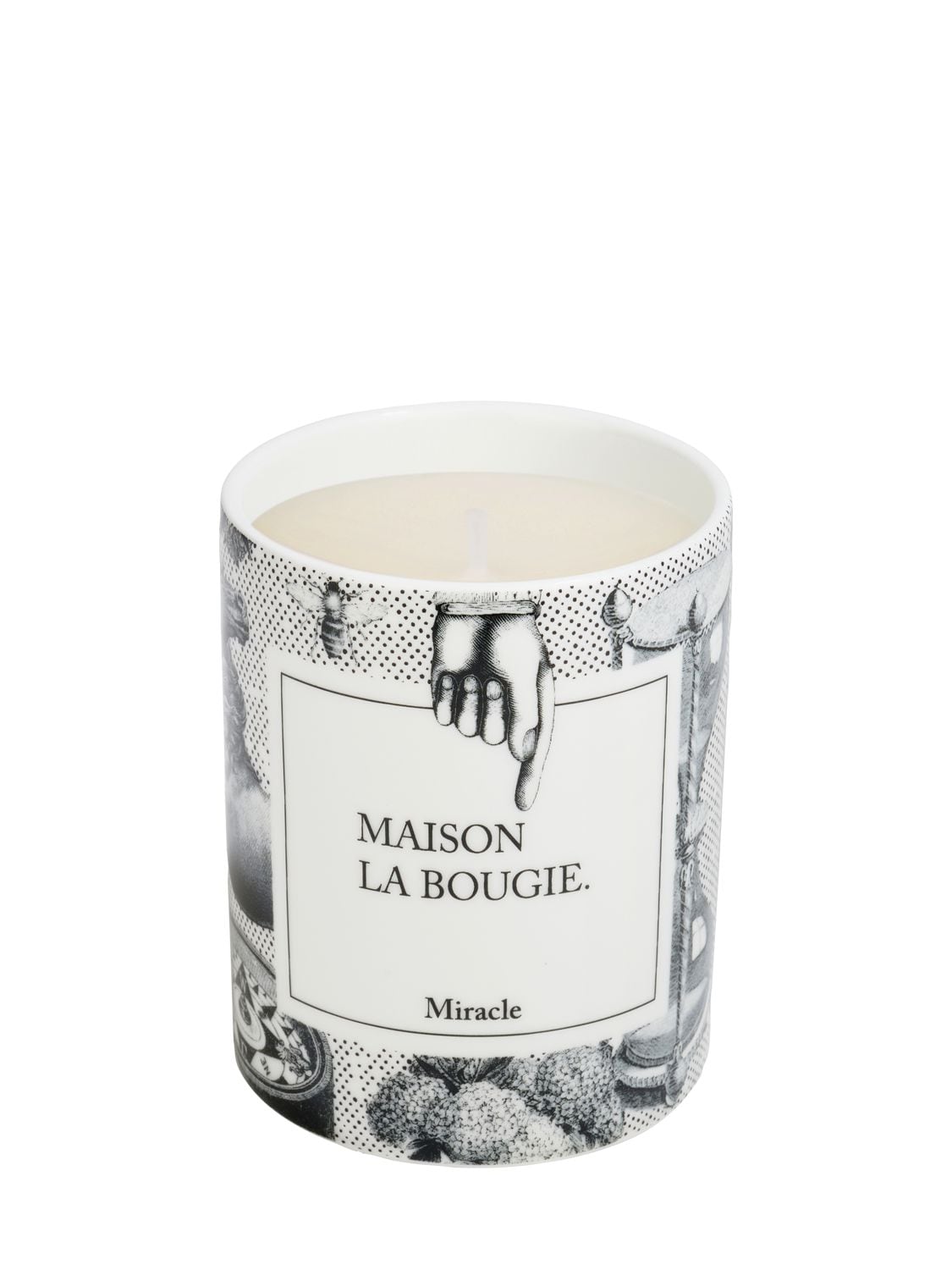 Shop Maison La Bougie 350gr Miracle Candle In Black,white