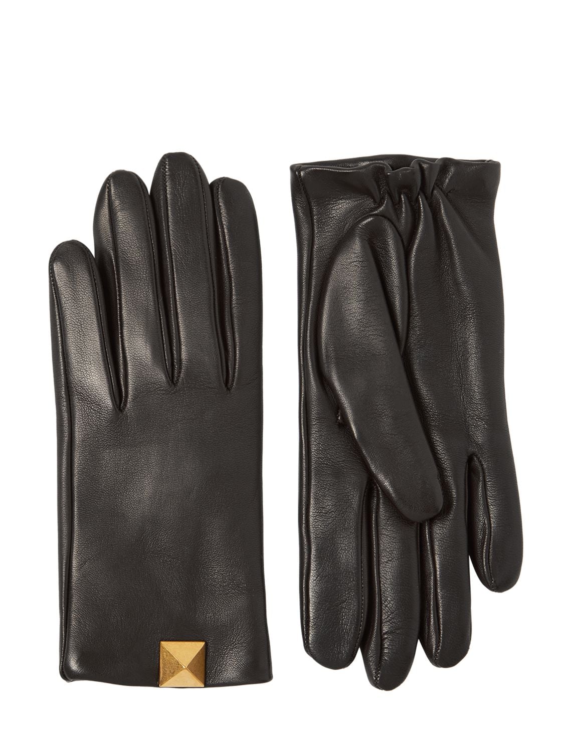 VALENTINO GARAVANI Roman Stud Leather Gloves