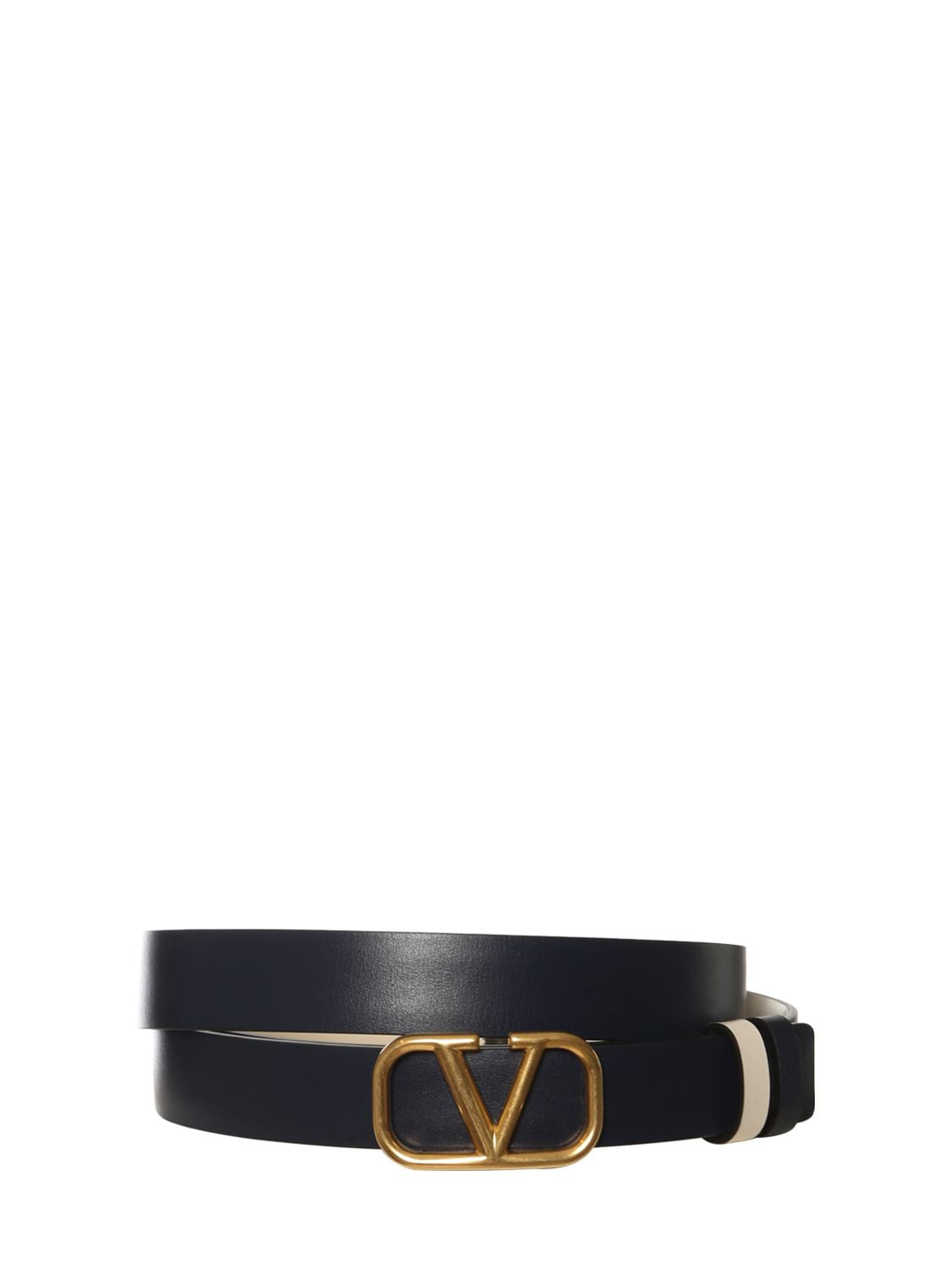 2cm reversible v logo leather belt - Valentino Garavani - Women