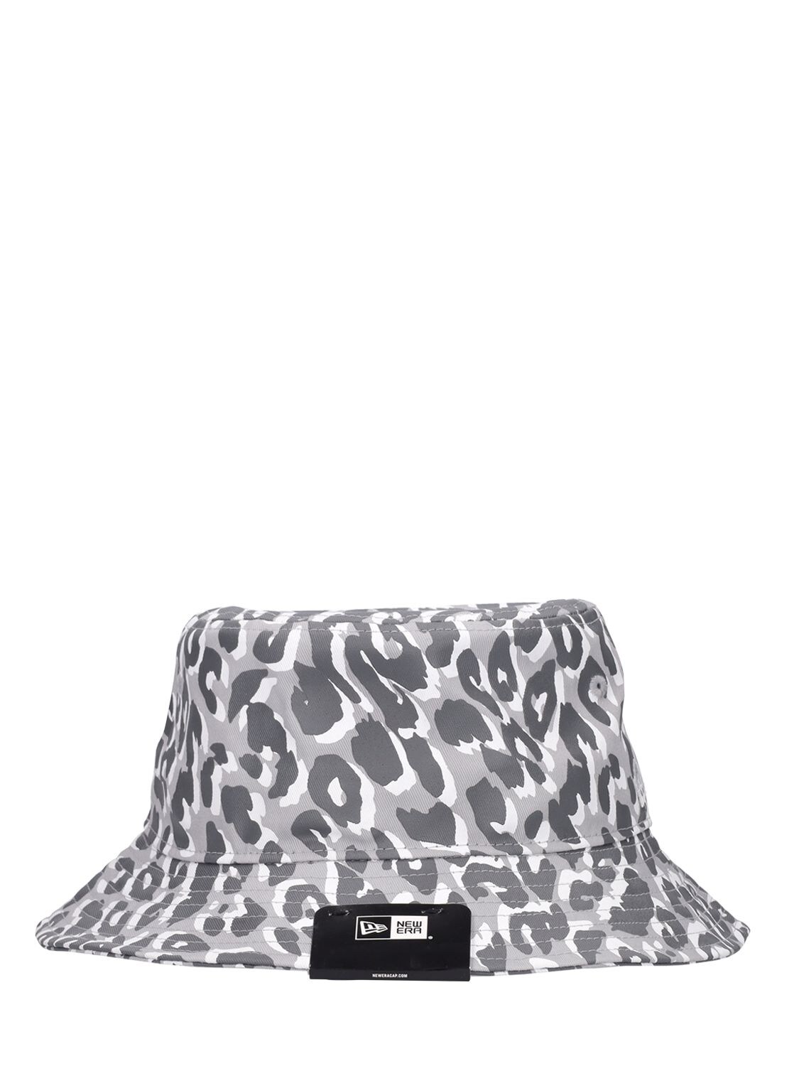 New Era Cotton Cheetah Printed Bucket Hat In Grey,multi | ModeSens