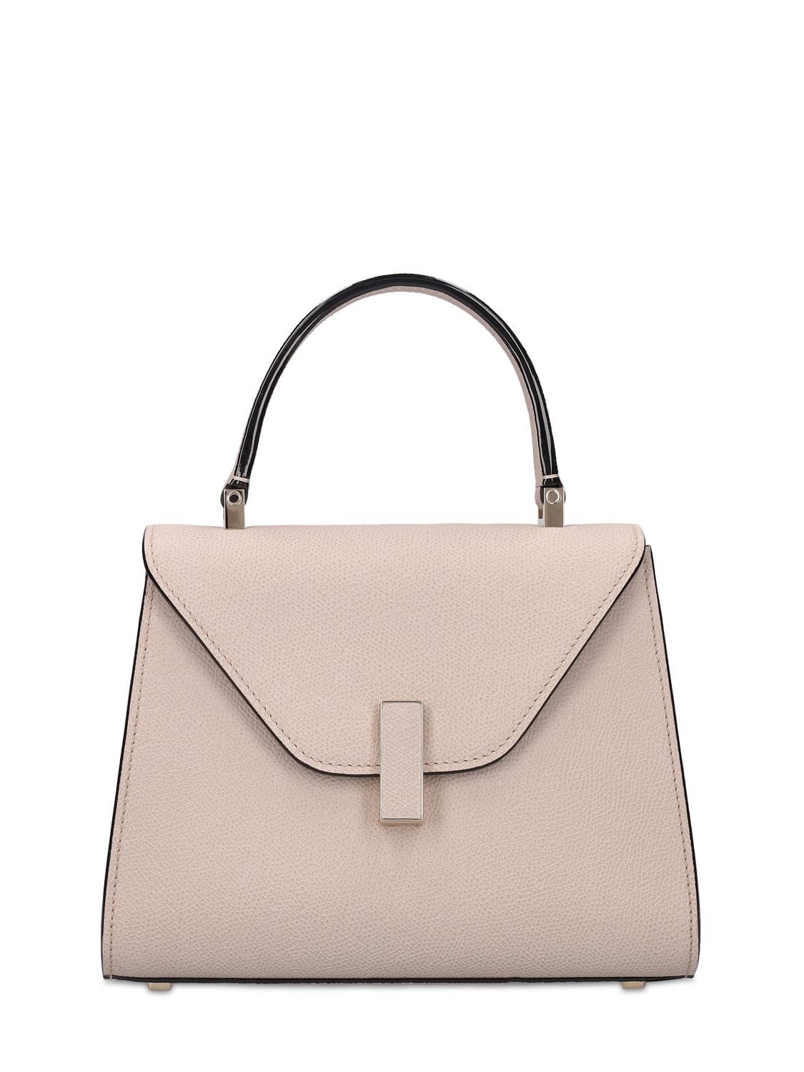 Valextra Mini Iside Grained Leather Bag In Nude