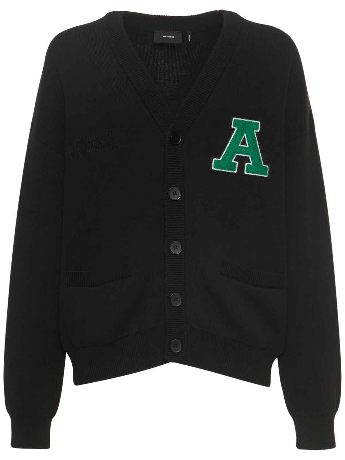 AXEL ARIGATO COTTON & NYLON KNITTED CARDIGAN