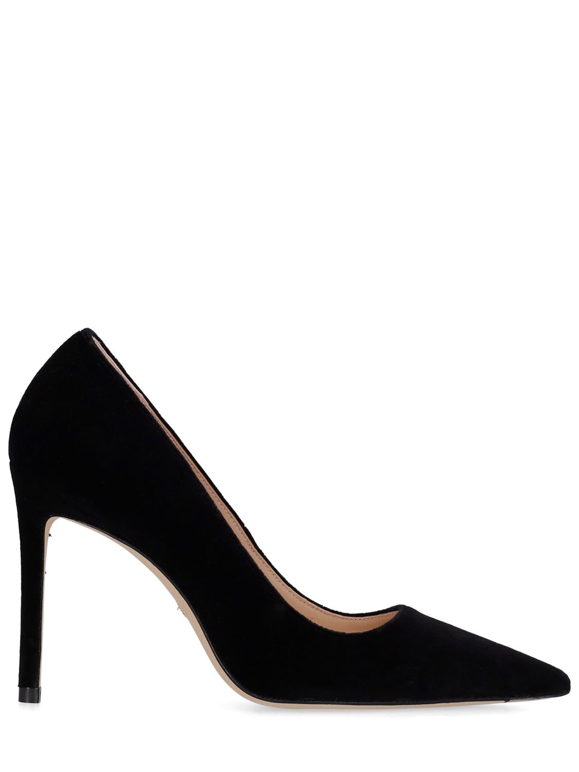 Stuart Weitzman 100mm Classic Velvet Pumps In Black