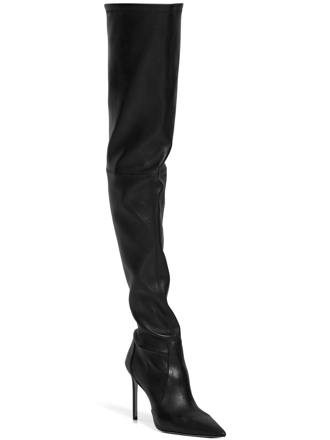 Stuart Weitzman 100mm Ultrastuart Leather Boots In Black | ModeSens