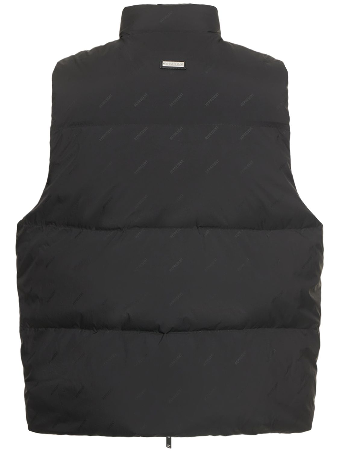 Represent Cropped Down Vest In Black ModeSens