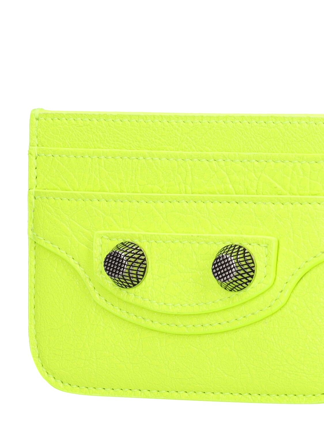 Shop Balenciaga Le Cagole Card Holder In Fluo Yello